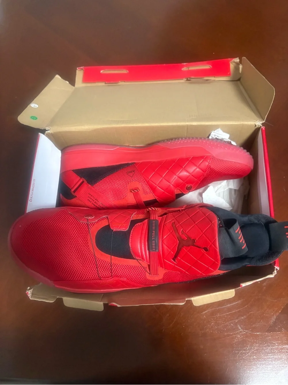 Jordan Men's Red and Black Low-Top Sneakers